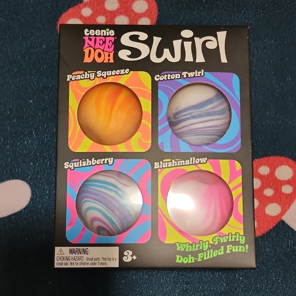 teenie NEE DOH Swirl Kids Sensory Squeeze Balls - Multi-Color